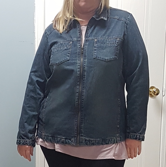 contrast Jackets & Blazers - Jean jacket